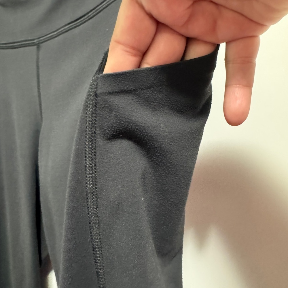 Lululemon Cropped Mesh Panel Pocket Leggings Black - Picture 6 of 9